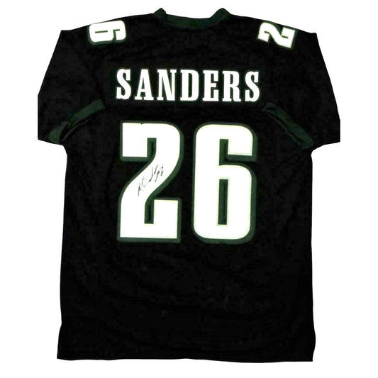 Miles Sanders (Philadelphia Eagles #26) autographed custom green jersey w/ JSA COA