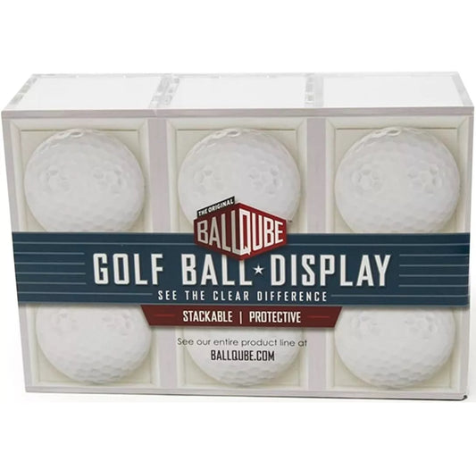 BallQube Golf Ball Display Case - Package of 6