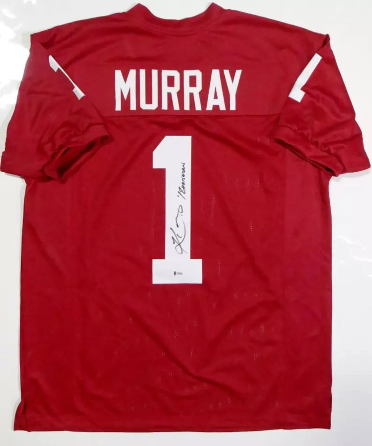 Kyler Murray (Arizona Cardinals) autographed signed red jersey w/ Beckett COA