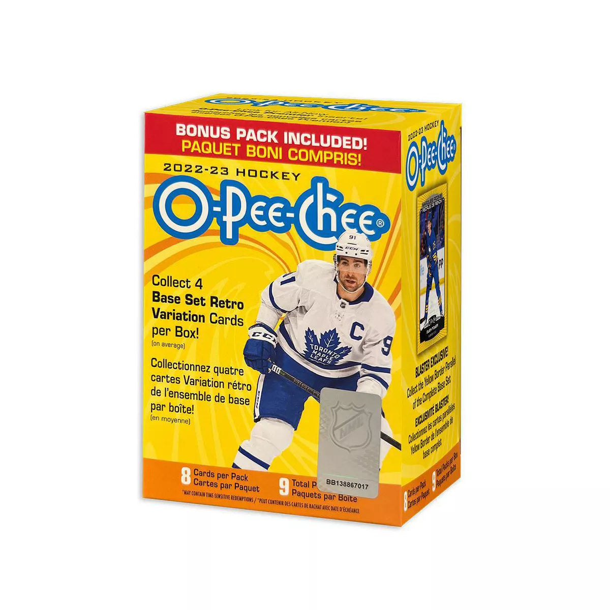 2022-23 Hockey O-Pee-Chee de la NHL de cubierta superior, caja Blaster