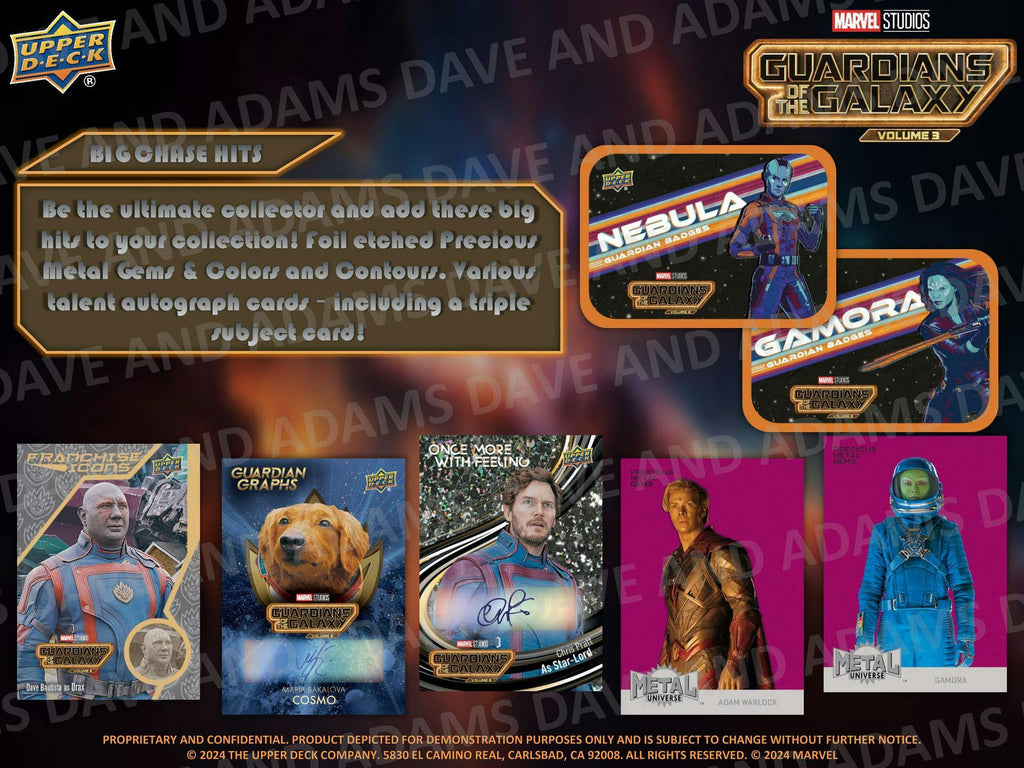2024 Upper Deck Marvel Studios Guardians of the Galaxy Vol. 3 Hobby Box
