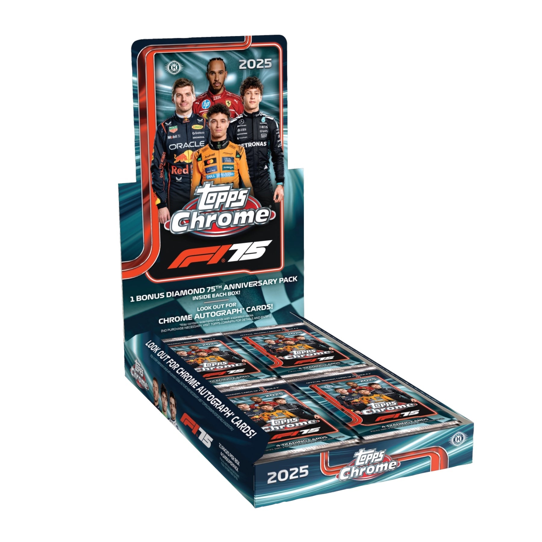2025 Topps Chrome Formula 1 Hobby Case (Presell 12/17)