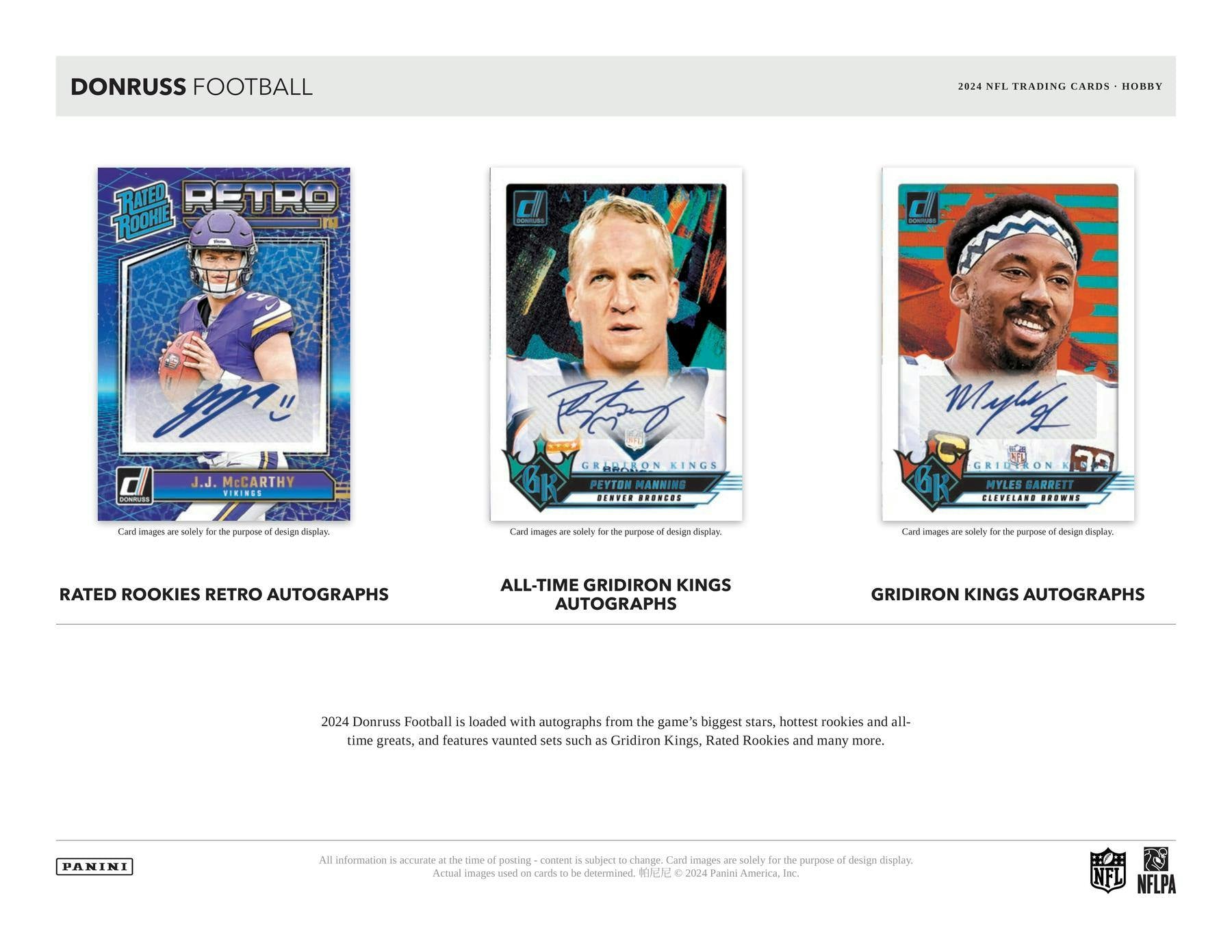 2024 Panini Donruss Football Hobby Box (Chase: Downtowns!)