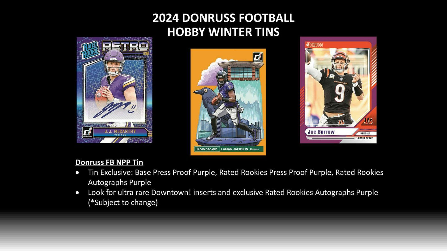 2024 Panini Donruss Football Winter Holiday Tin (Box)