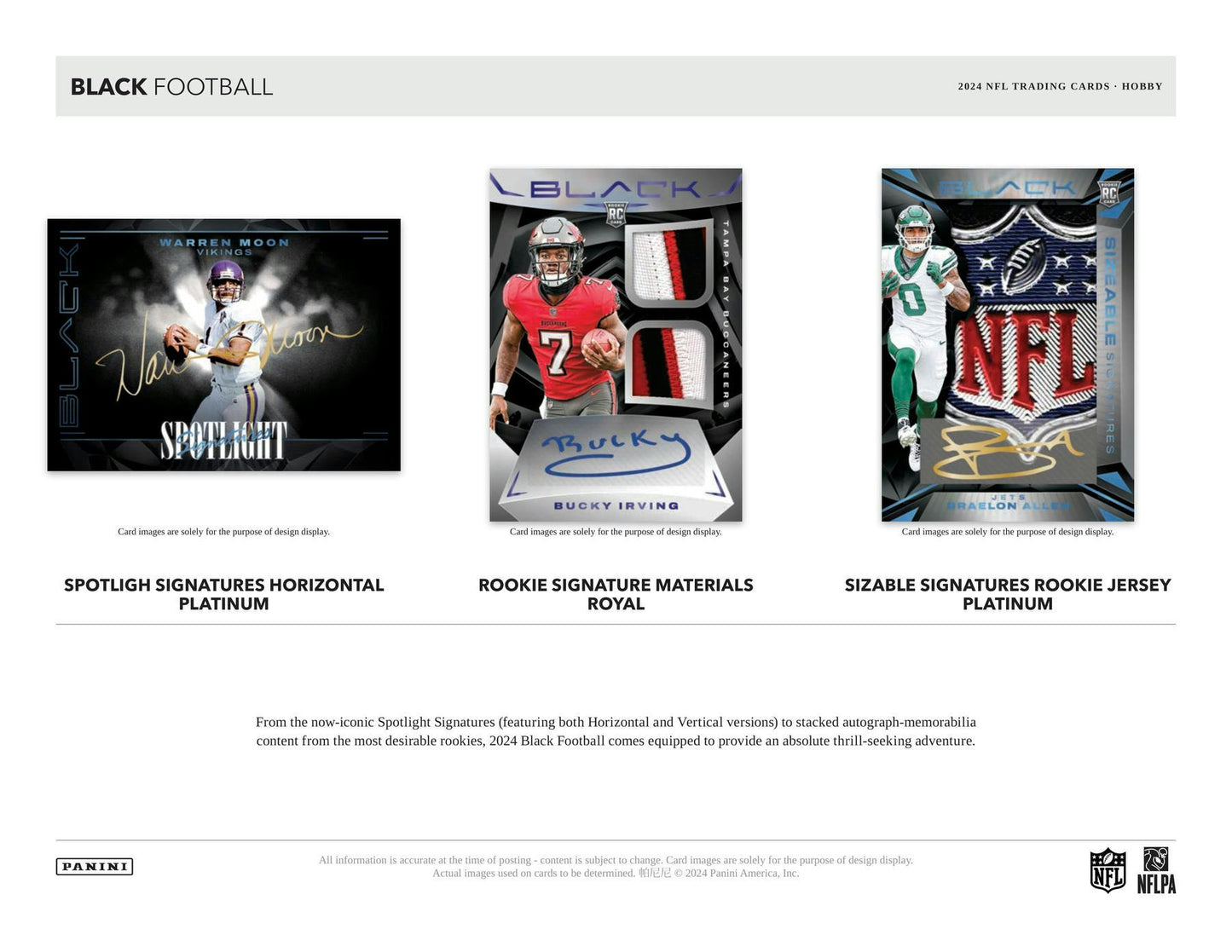 2024 Panini Black Football, Hobby Box