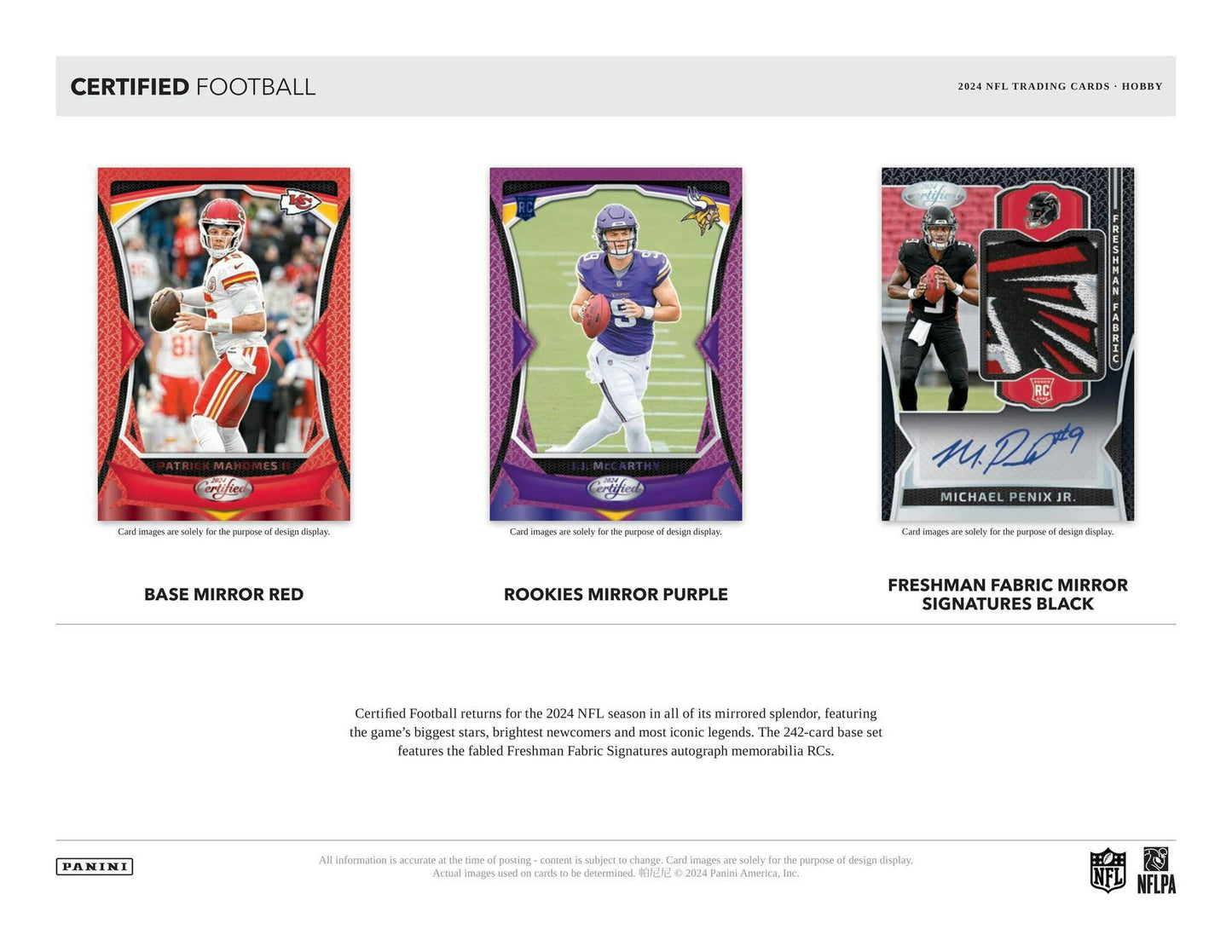 2024 Panini Certified Football, Hobby Pack