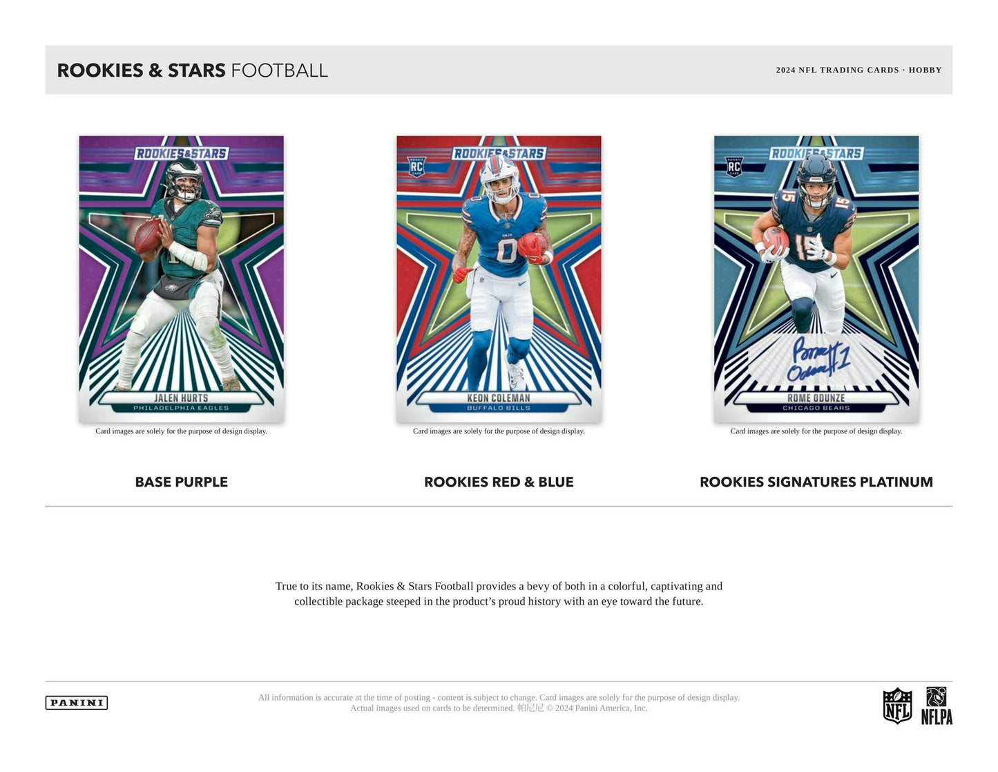 2024 Panini Rookies & Stars Football, Hobby Box (Presell 12/20)