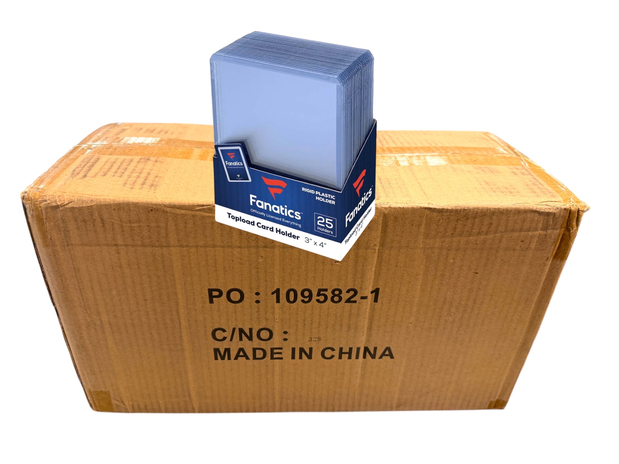 Fanatics 35pt Standard Card Top Loaders 25 Each/Pack 40 Packs/Case (1,000 Toploaders)