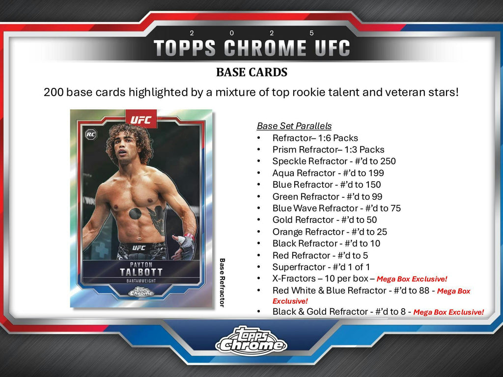 2025 Topps Chrome UFC Mega Box (7/11)
