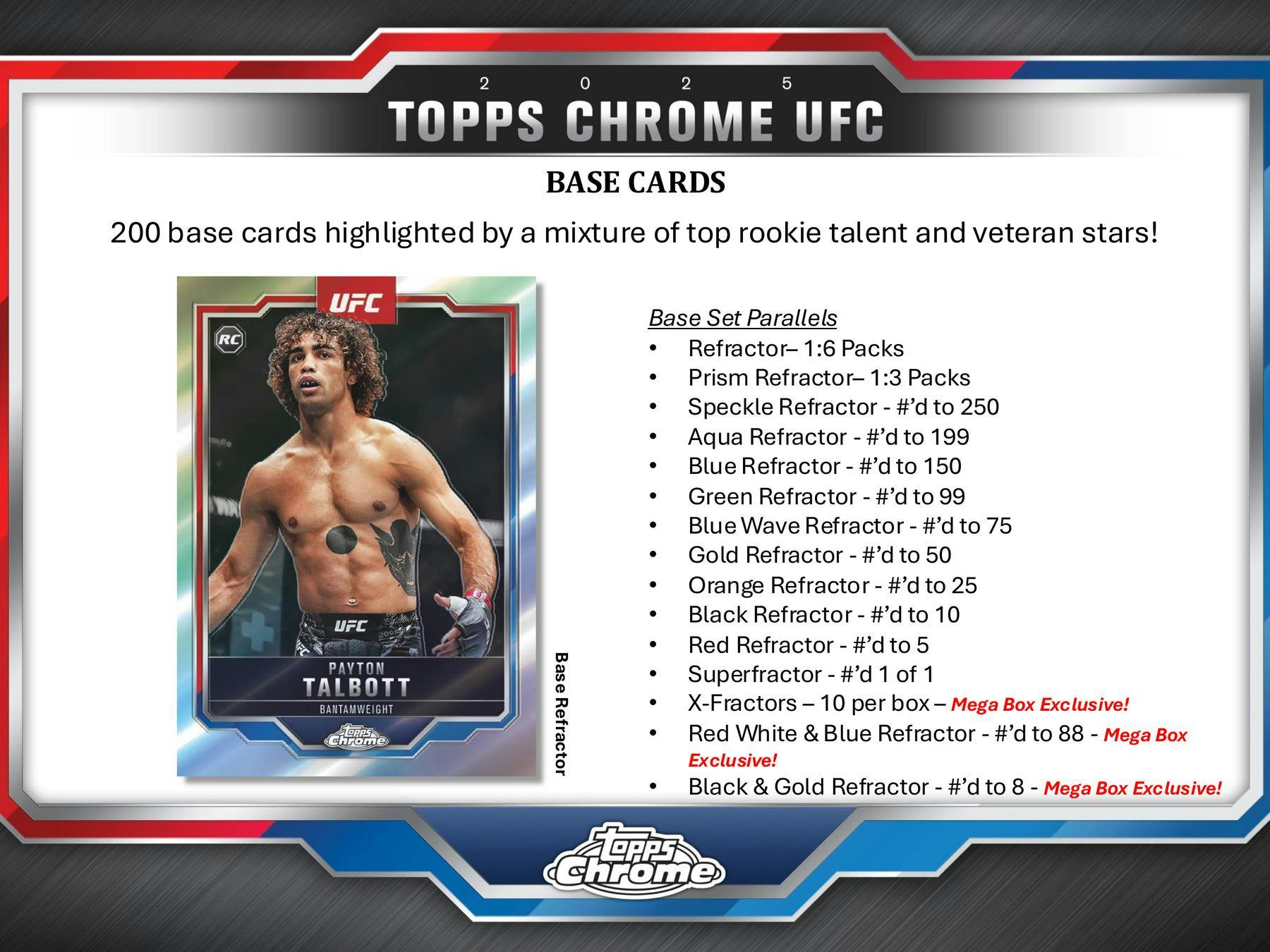 2025 Topps Chrome UFC Mega Box (7/11)