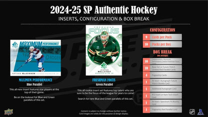 2024-25 Upper Deck SP Authentic Hockey Hobby Box (7/30)