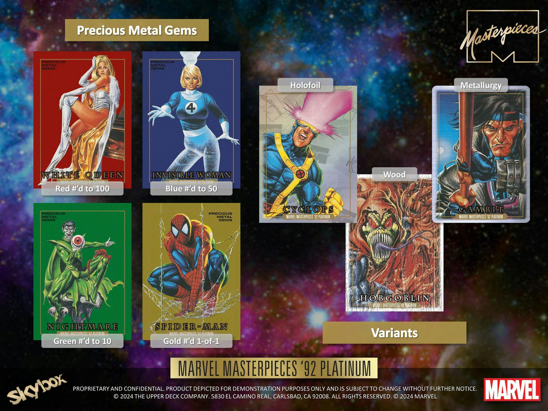2024 Upper Deck Marvel Masterpieces '92 Platinum Hobby Pack