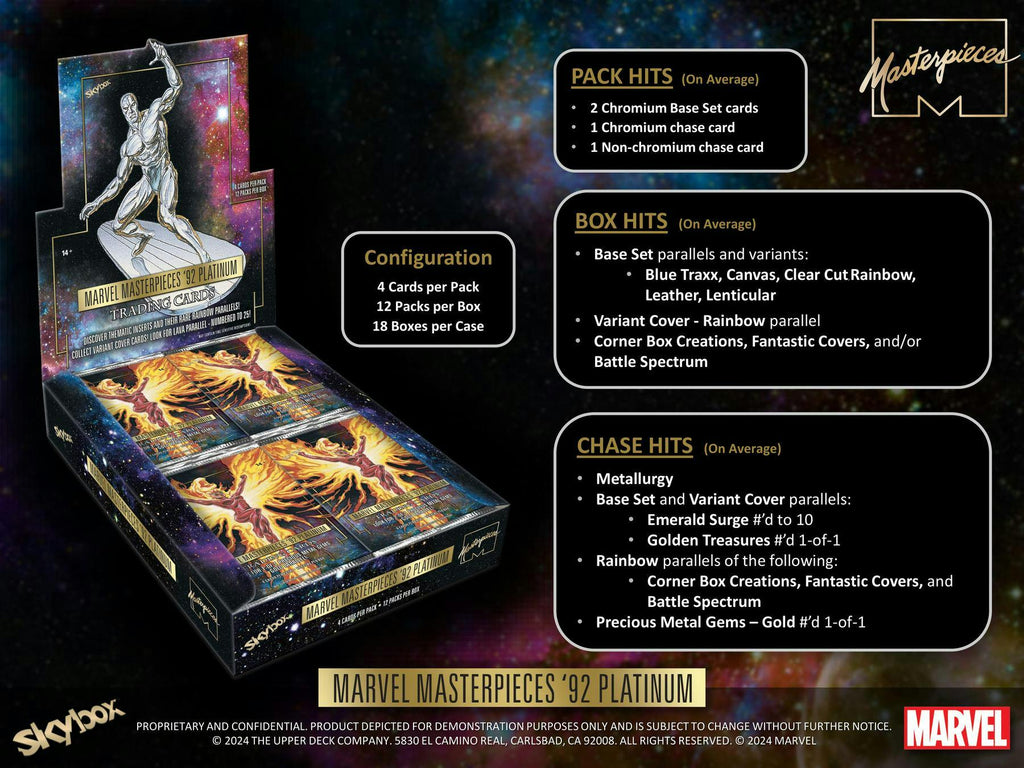 2024 Upper Deck Marvel Masterpieces '92 Platinum Hobby Pack