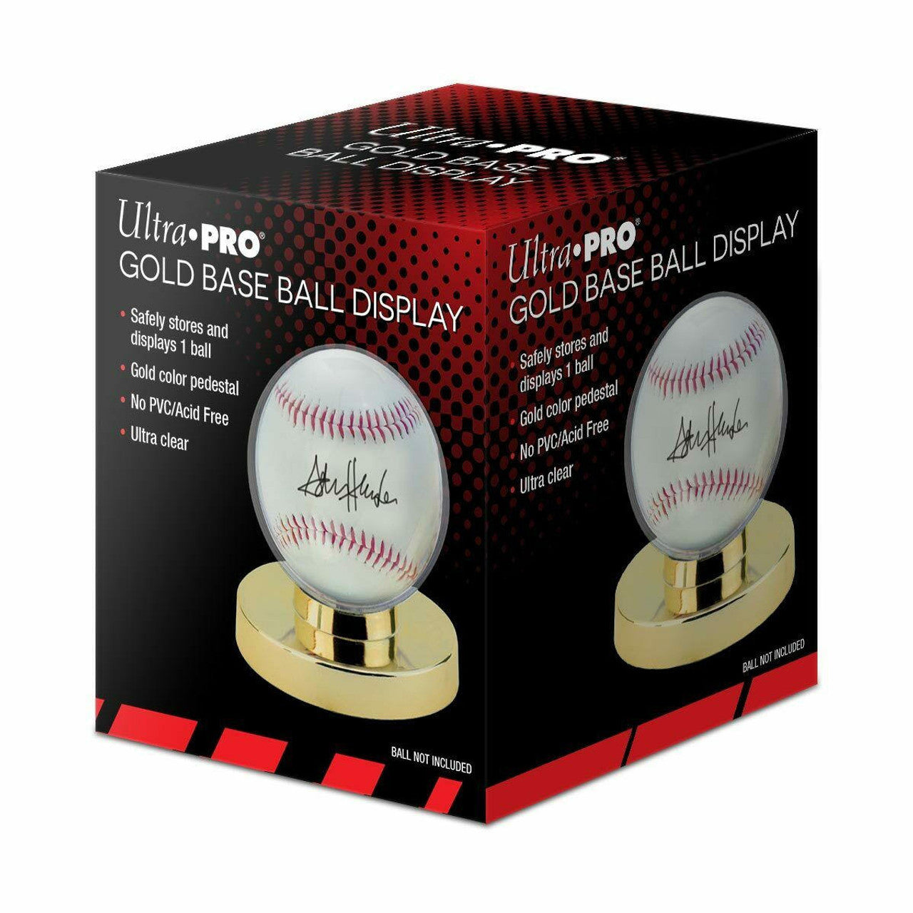 Ultra Pro Globe Baseball Holder with Gold Pedestal Base Display Case