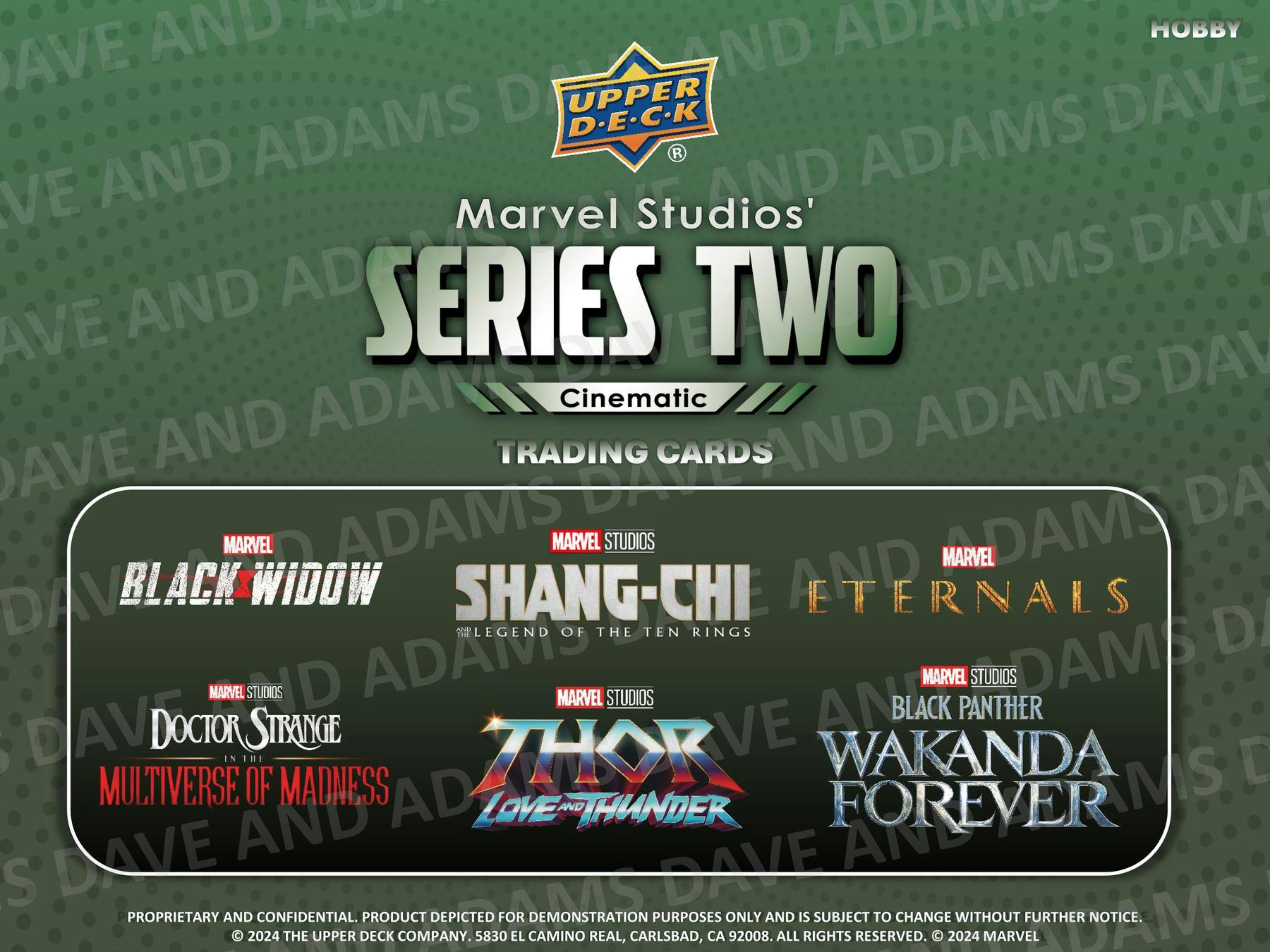 2024 Upper Deck Marvel Studios Series 2 Hobby Box