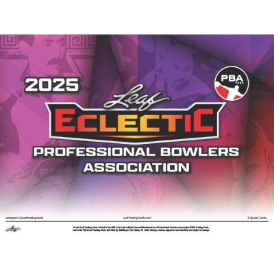 2025 Leaf Eclectic PBA Professional Bowling Association Jumbo Box