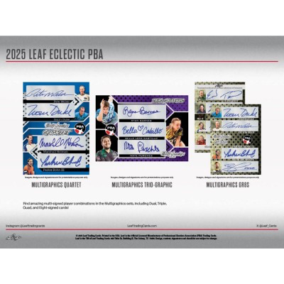 2025 Leaf Eclectic PBA Professional Bowling Association Jumbo Box