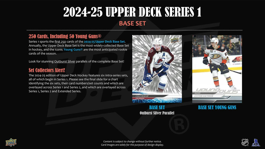 2024-25 Upper Deck Series 1 Hockey Tin