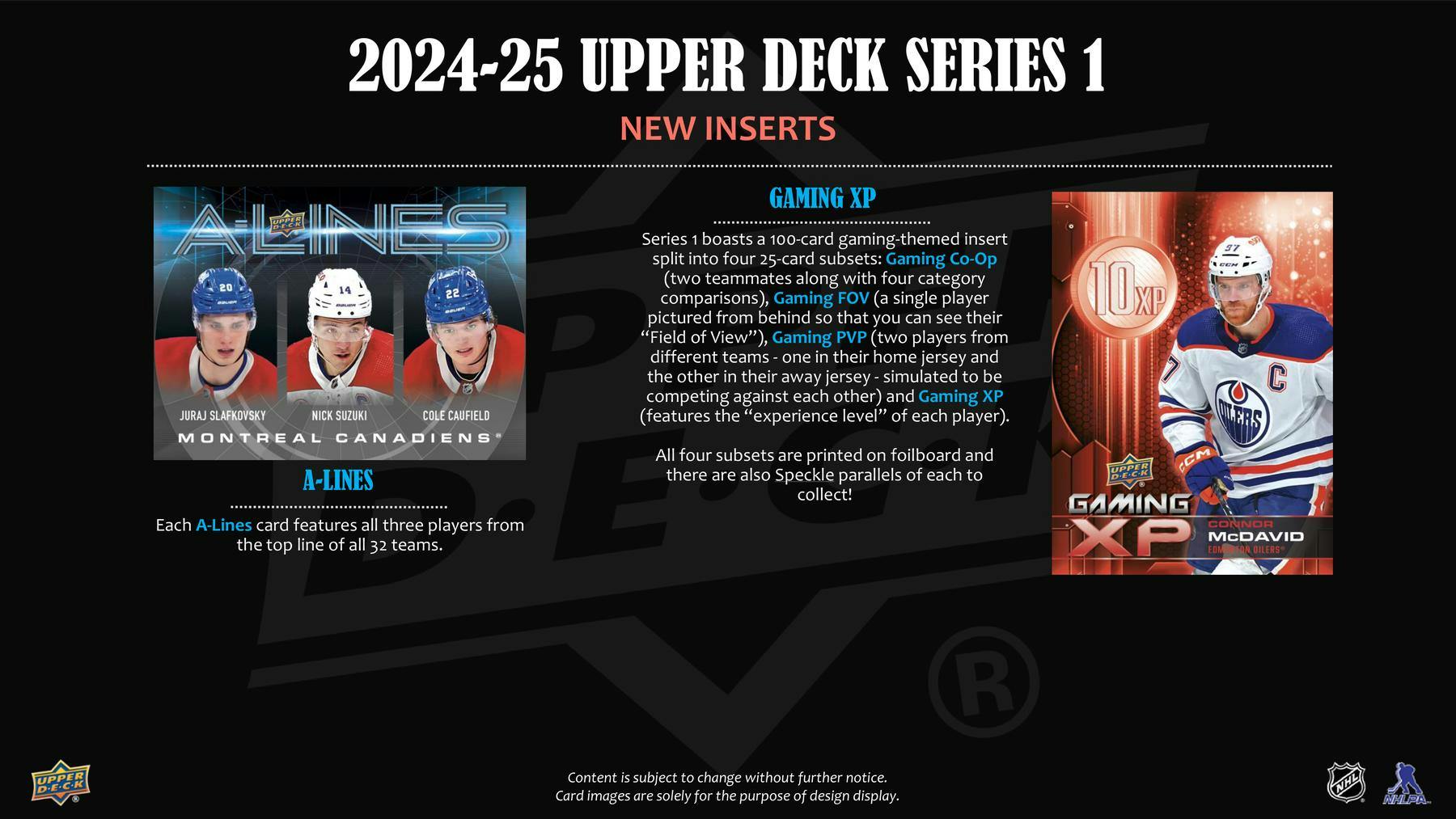 2024-25 Upper Deck Series 1 Hockey Tin