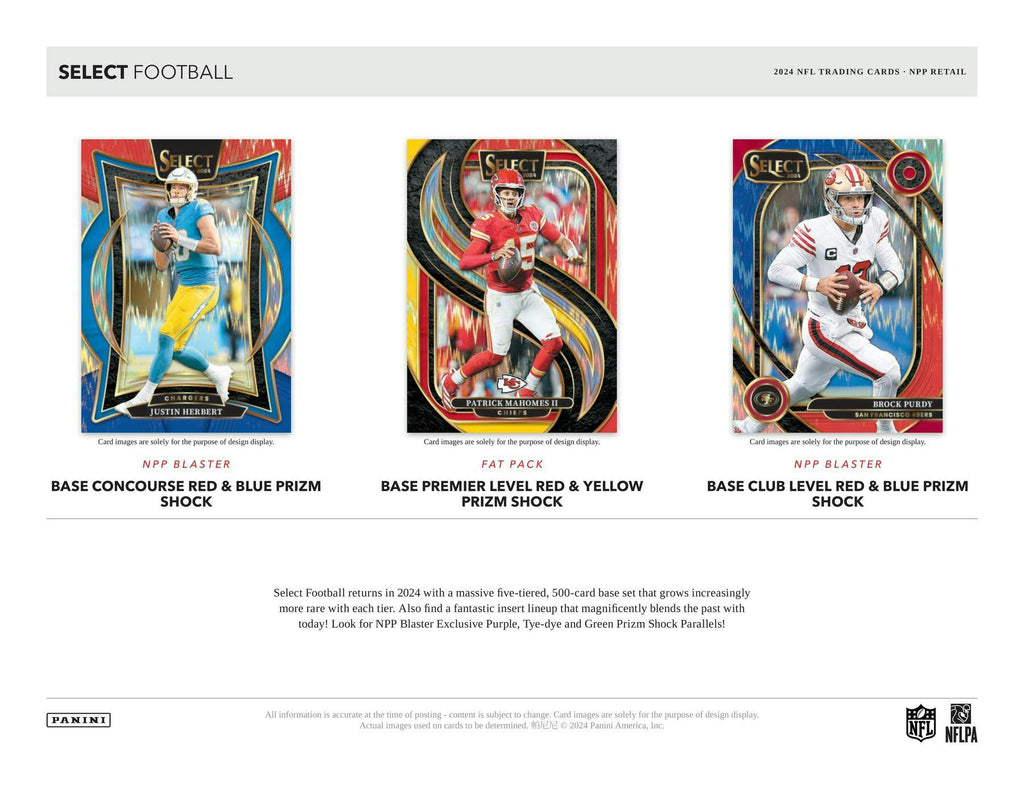 2024 Panini Select Football 6-Pack Blaster Box (Red & Blue Prizms!)