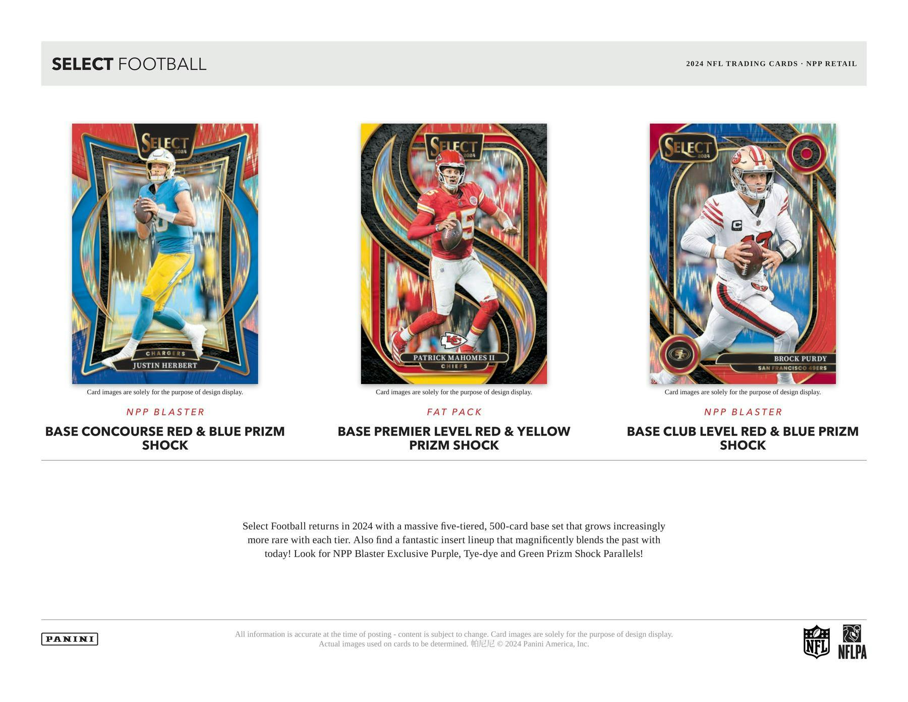 2024 Panini Select Football 6-Pack Blaster Box (Red & Blue Prizms!)