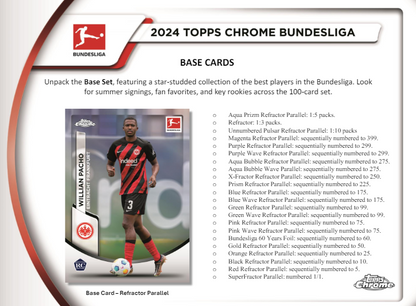2023-24 Topps Chrome Bundesliga Soccer Hobby Pack