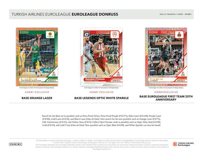 2024-25 Panini Donruss Turkish Airlines EuroLeague Basketball Hobby Box