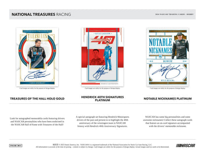 2024 Panini National Treasures Racing Hobby Box (4/18)