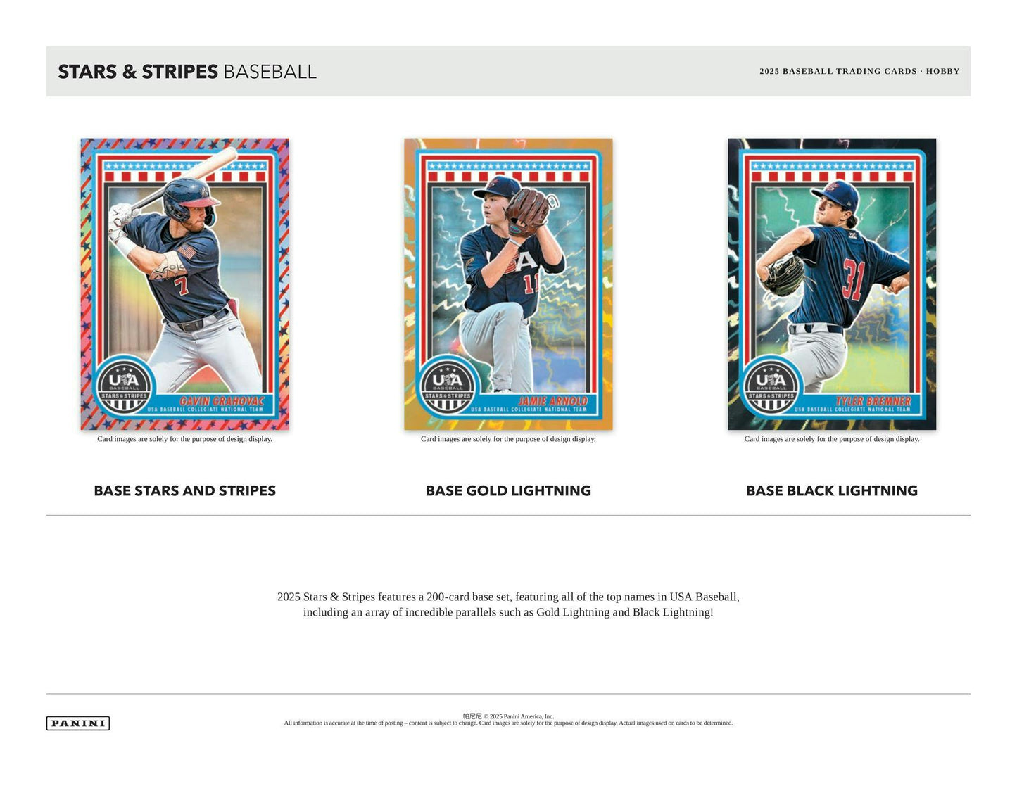 2025 Panini USA Stars & Stripes Baseball Hobby Box (4/18)