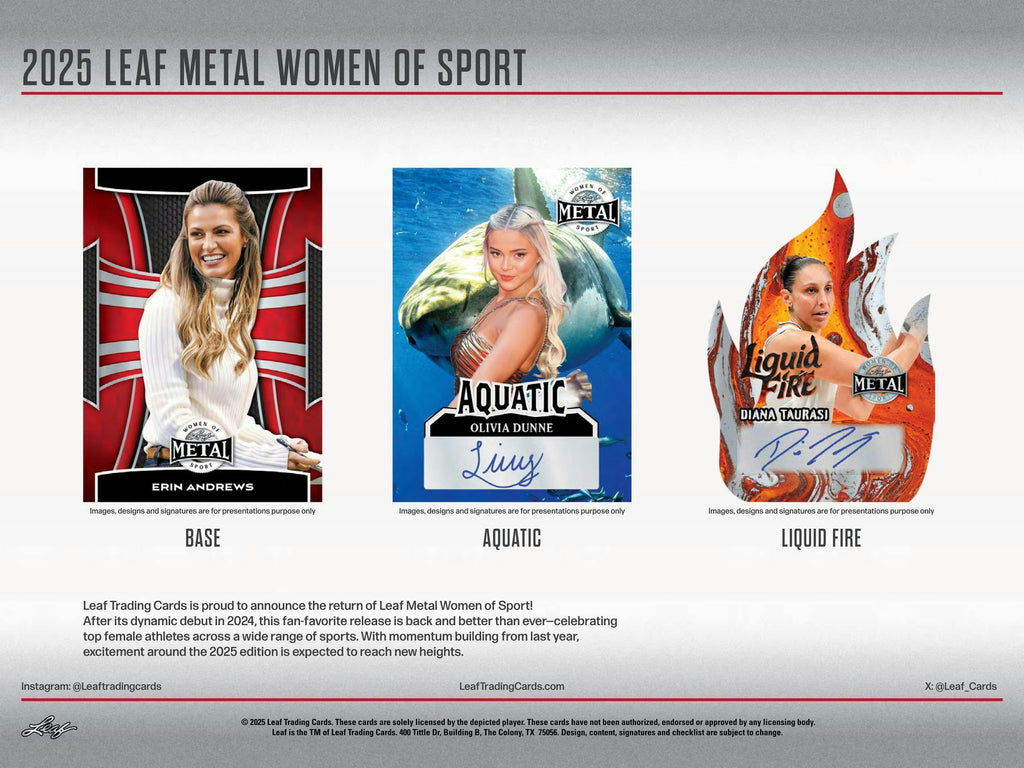 2025 Leaf Metal Women of Sport Hobby Box (11/28)