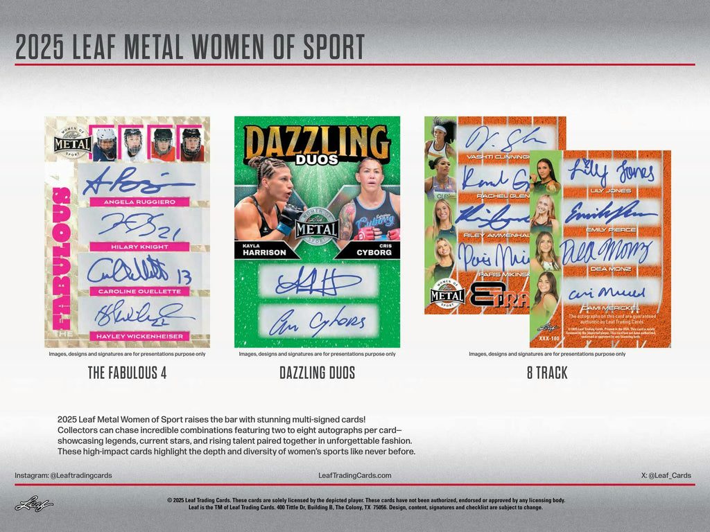 2025 Leaf Metal Women of Sport Hobby Box (11/28)
