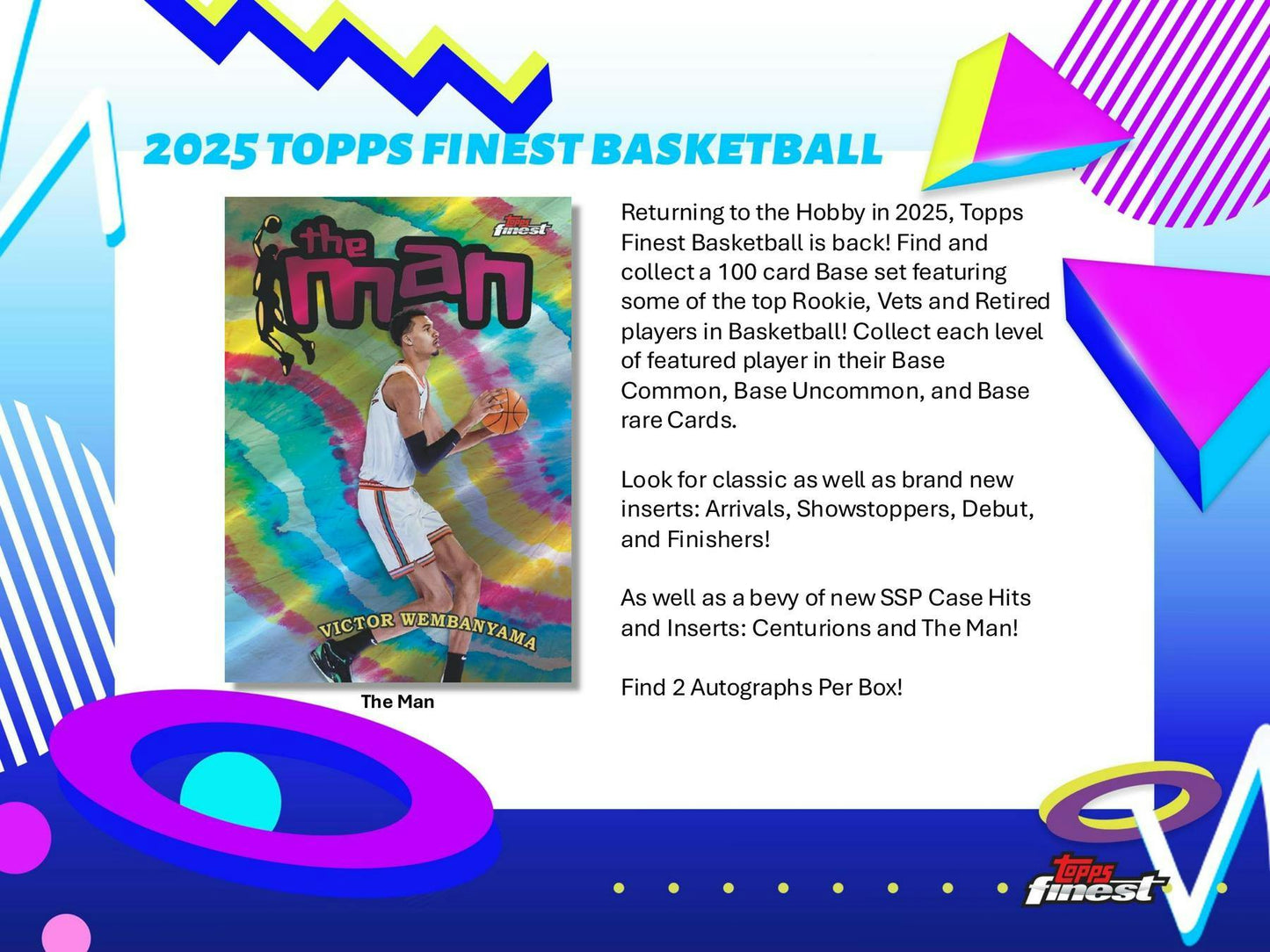 2024-25 Topps Finest Basketball Hobby Box (8/14)