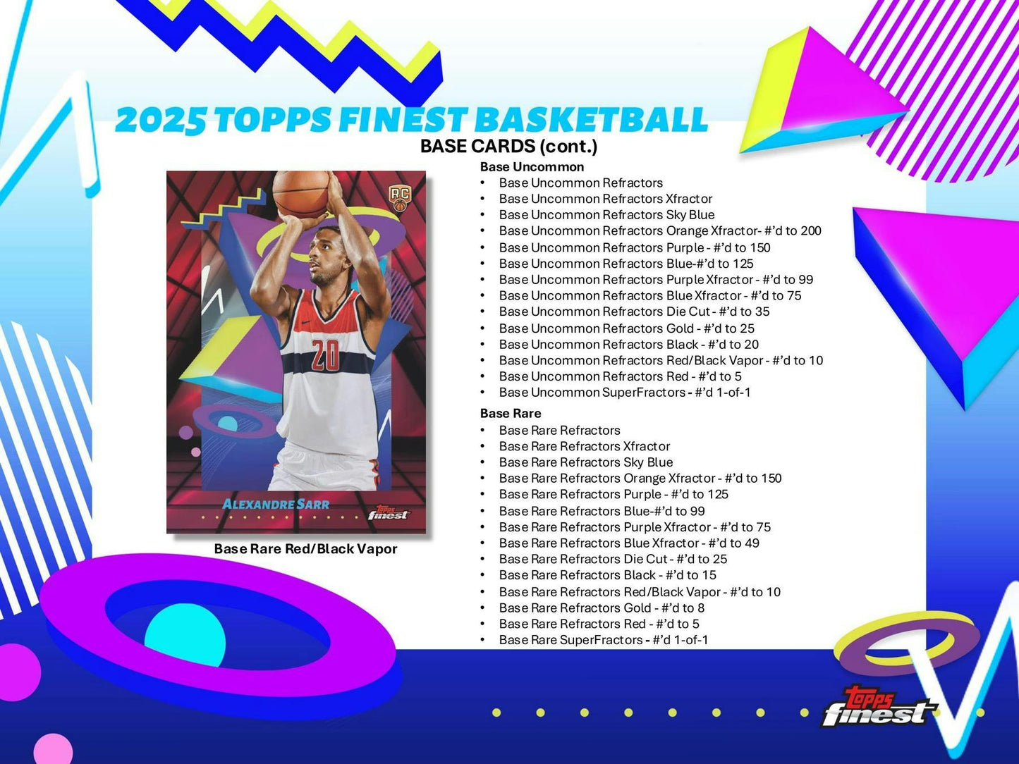 2024-25 Topps Finest Basketball Hobby Box (8/14)