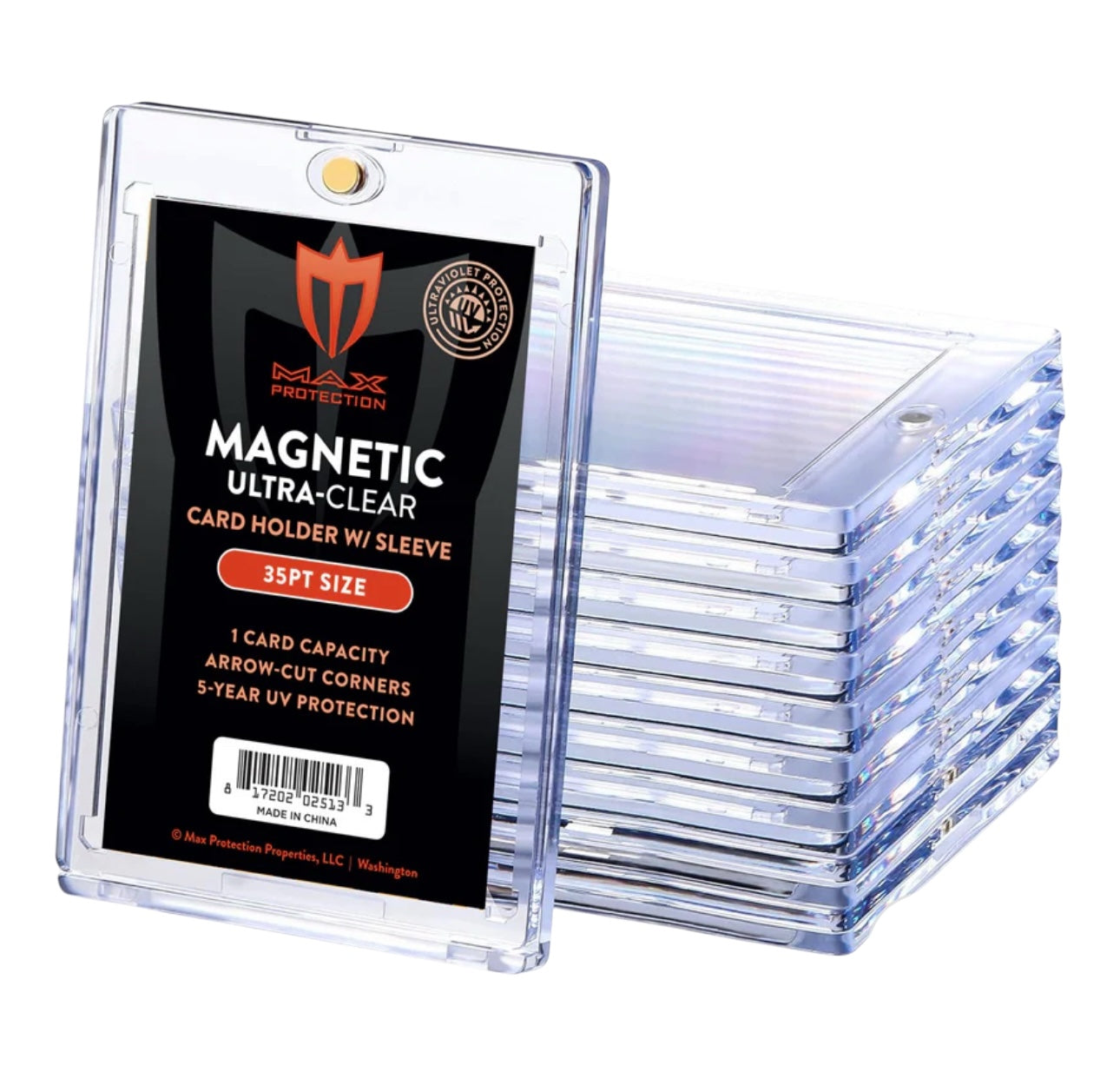 Max Pro Ultra Clear Magnetic Card Holder 35pt