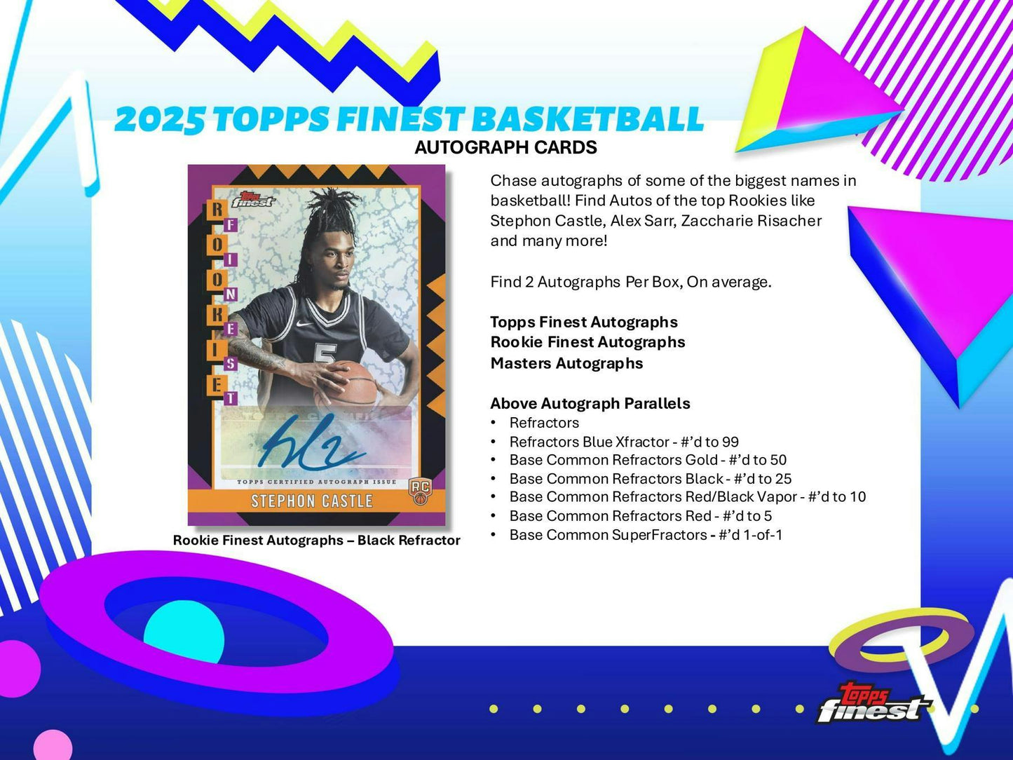 2024-25 Topps Finest Basketball Hobby Box (8/14)