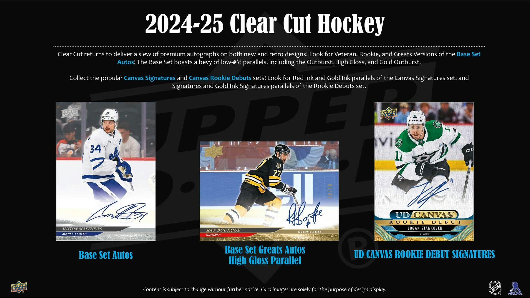 2024-25 Upper Deck Clear Cut Hockey Hobby Box