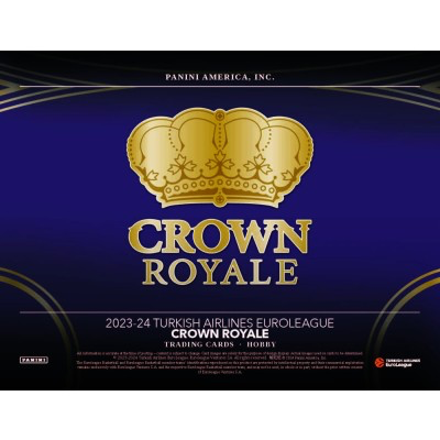 2023-24 Panini Crown Royale Euroleague Basketball Hobby Box (Presell 12/11)