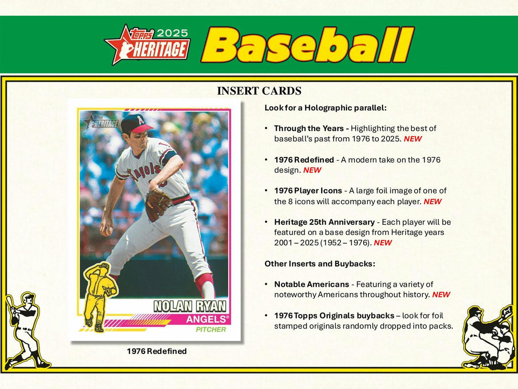 2025 Topps Heritage Baseball Hobby Pack (4/23)