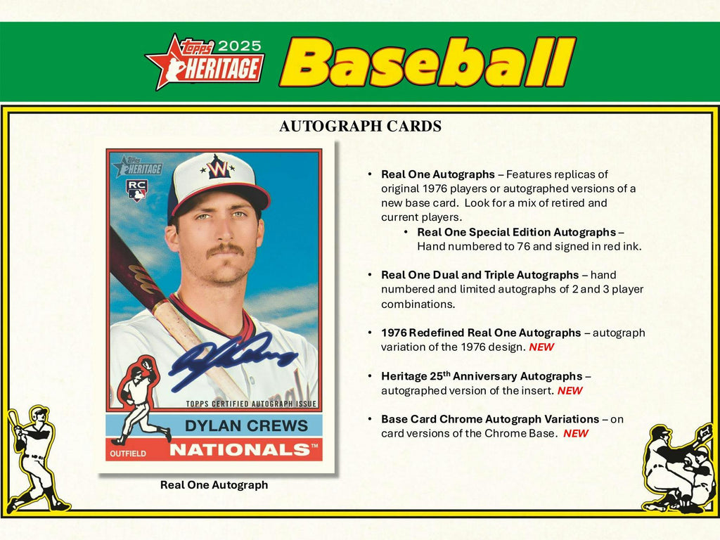 2025 Topps Heritage Baseball Hobby Pack (4/23)