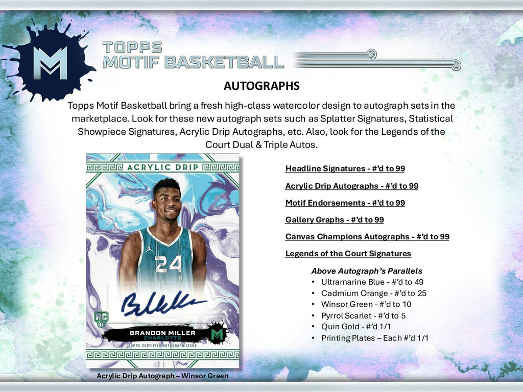 2023-24 Topps Motif Basketball Hobby Box (4/25)