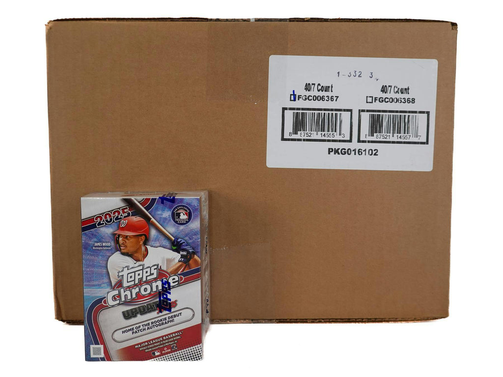 2025 Topps Chrome Update Series Baseball 7-Pack Blaster 40-Box Case (12/10)
