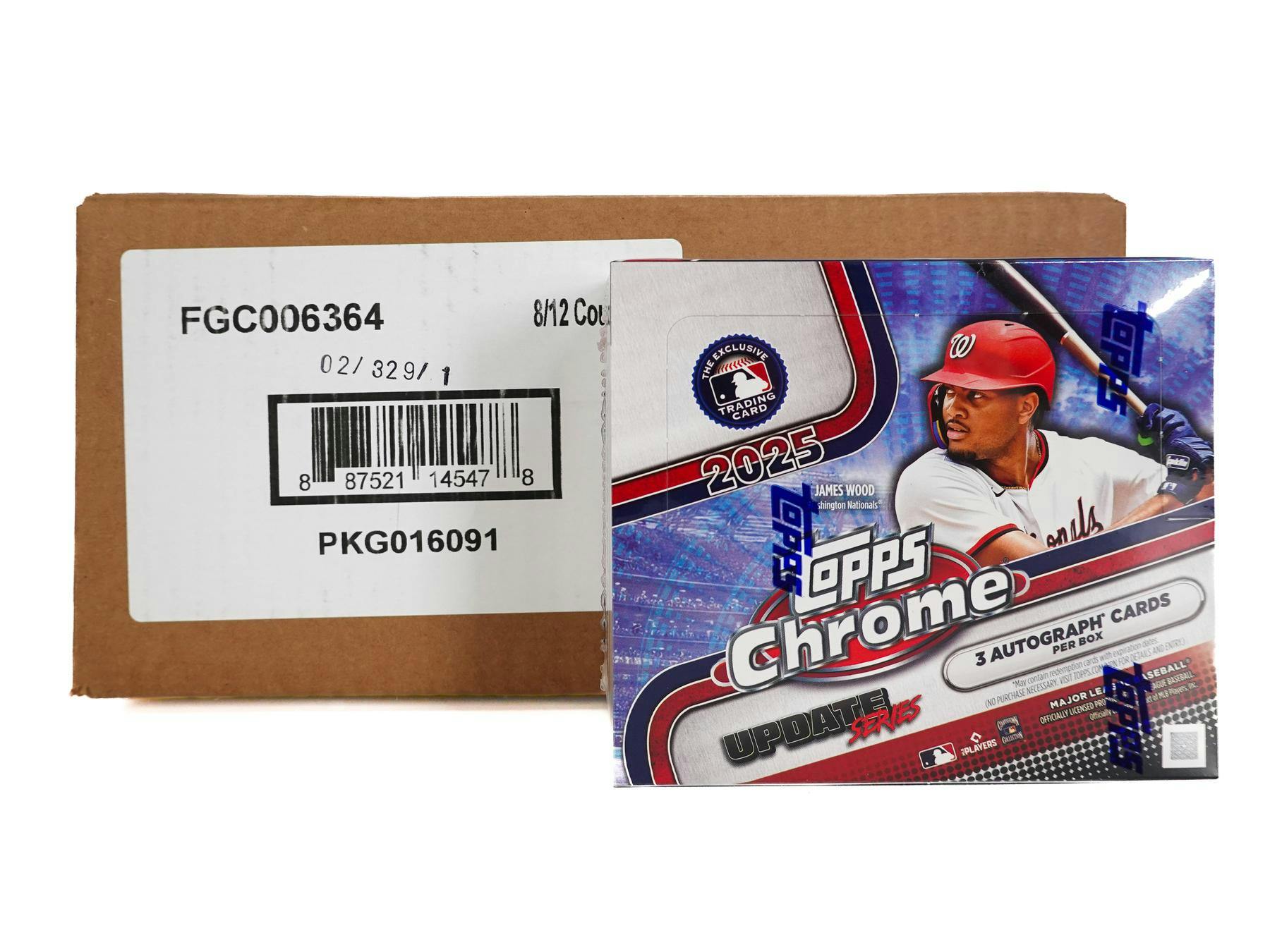 2025 Topps Chrome Update Series Baseball Hobby Jumbo 8-Box Case (12/10)