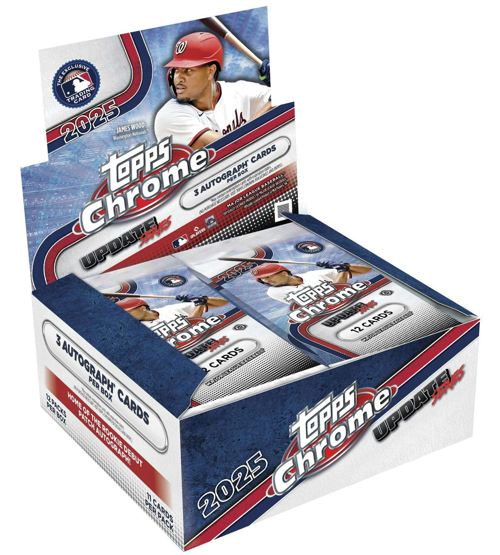 2025 Topps Chrome Update Series Baseball Hobby Jumbo 8-Box Case (12/10)