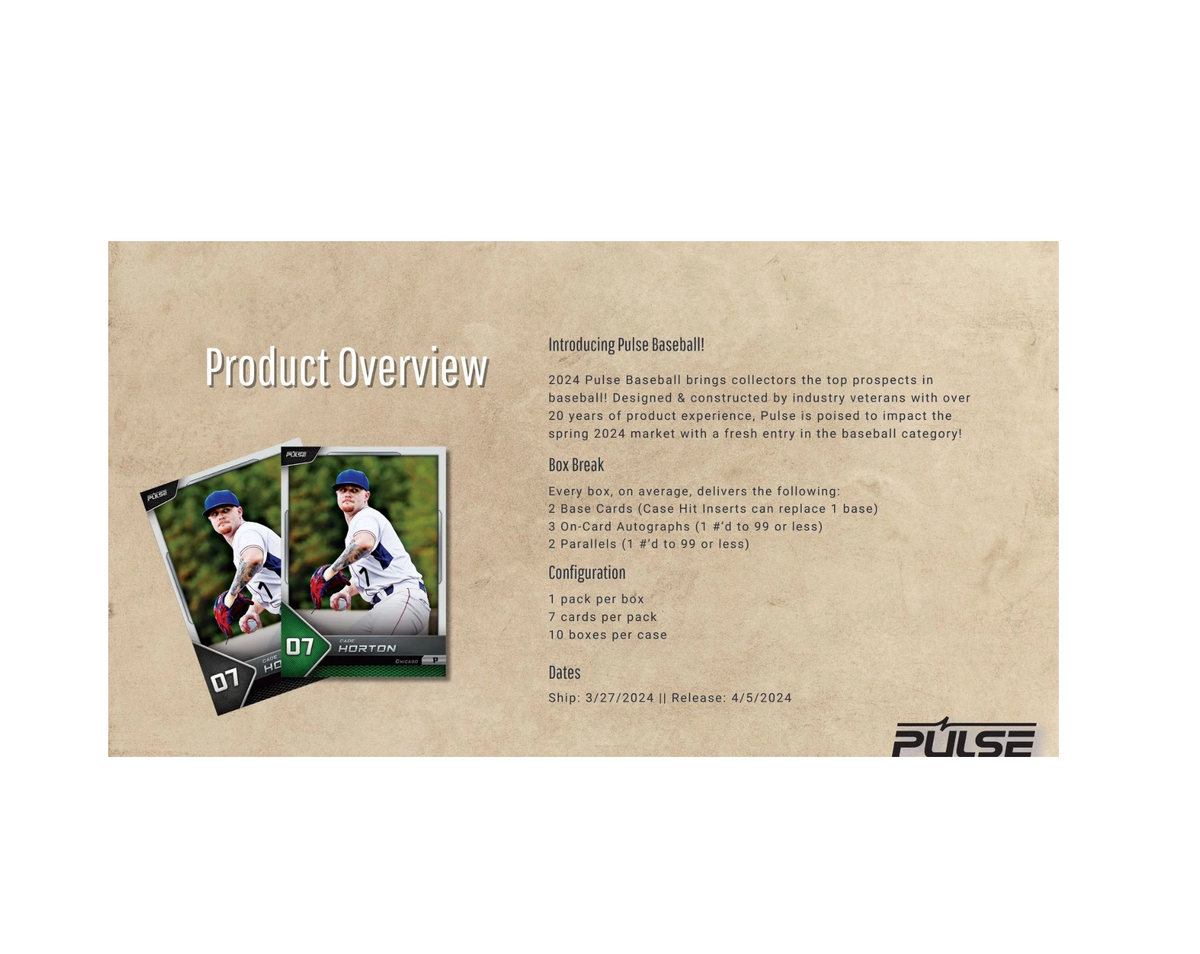 2024 Pulse Baseball, Hobby Box