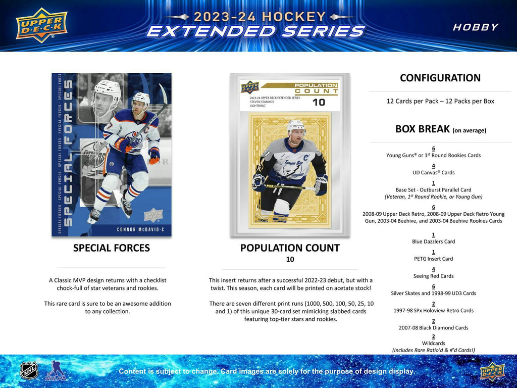 2023-24 Upper Deck Hockey Extended Series Hobby Box