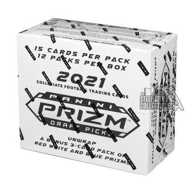 2021 Panini Prizm Draft Picks Football Multi Cello Pack 12 Pack Box