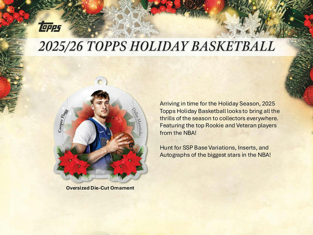 2025-26 Topps Holiday Basketball Mega Box (10/30)