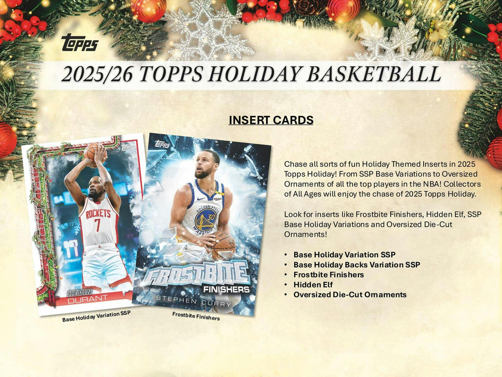 2025-26 Topps Holiday Basketball Mega Box (10/30)