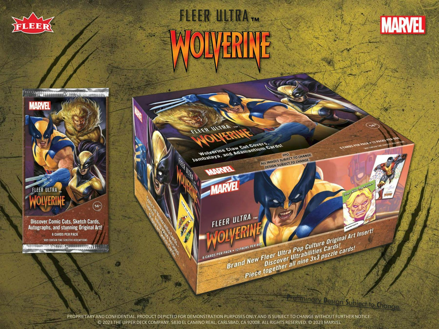 2024 Upper Deck Marvel Fleer Ultra Wolverine Trading Cards, Hobby Box