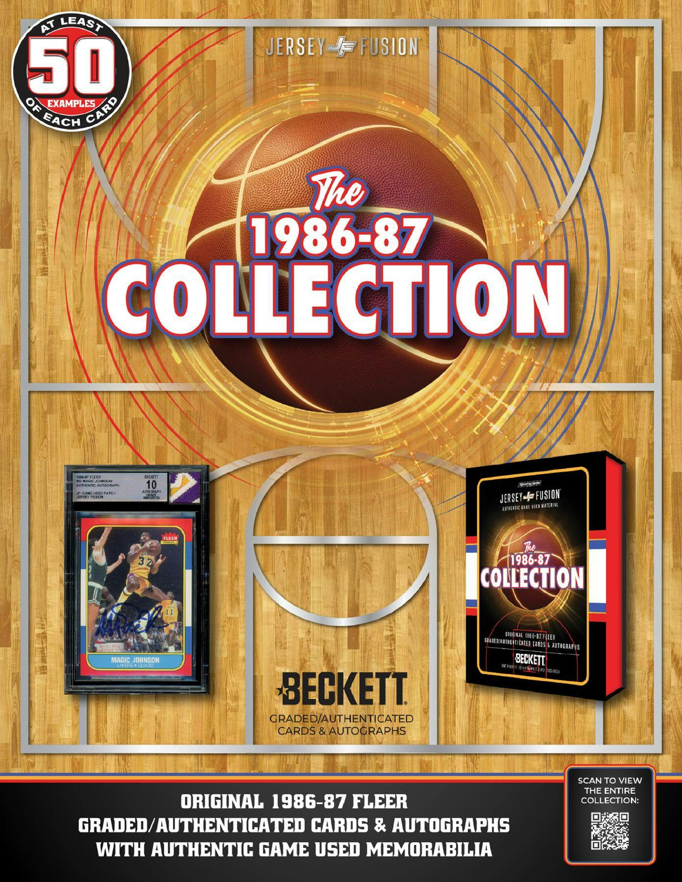 Jersey Fusion: The 1986-87 Collection Basketball, Hobby Box (5-Pack)